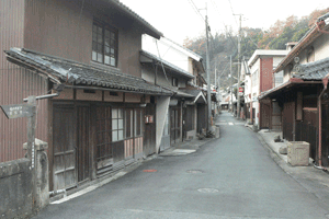 増口地区の町並みの写真